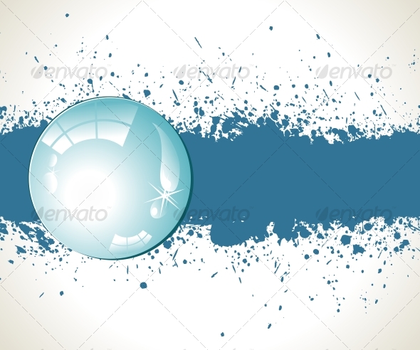 Abstract splashes background. Vector illustration - Backgrounds Decorative
