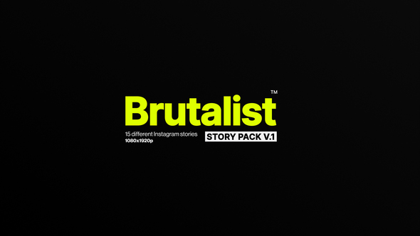 Brutalist Instagram - VideoHive 28814640