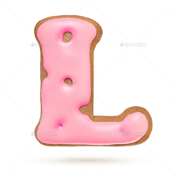the letter l in pink