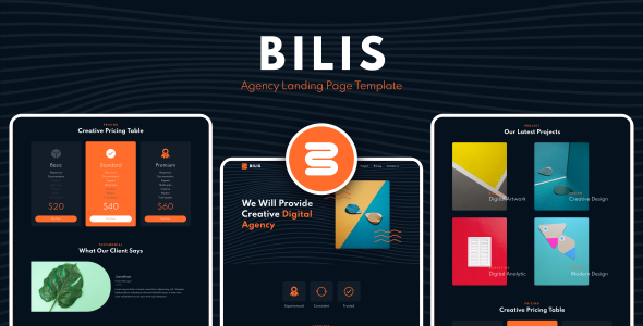 Exceptional Bilis - Agency Landing Page Template