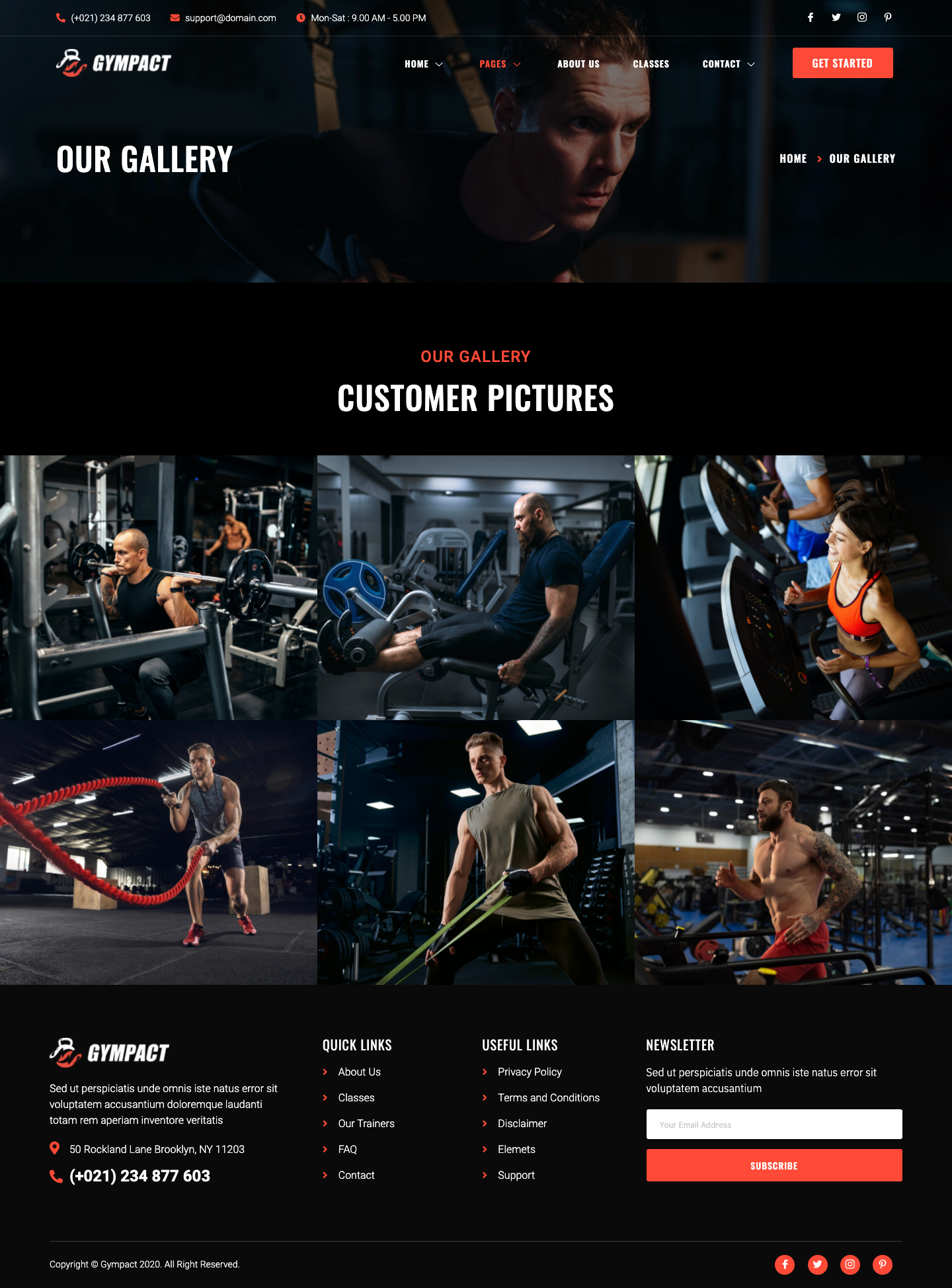 Gympact - Fitness & Gym Elementor Template Kit by jegtheme | ThemeForest