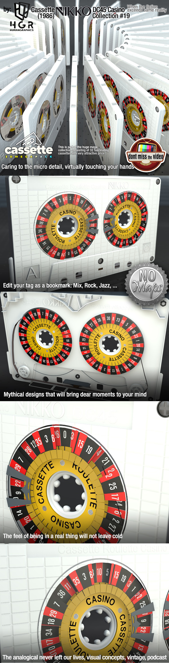 Cartel3DOcean Cassette Roulette Casino Nikko DC45