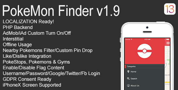 PokeMon Finder Full - CodeCanyon 17726496