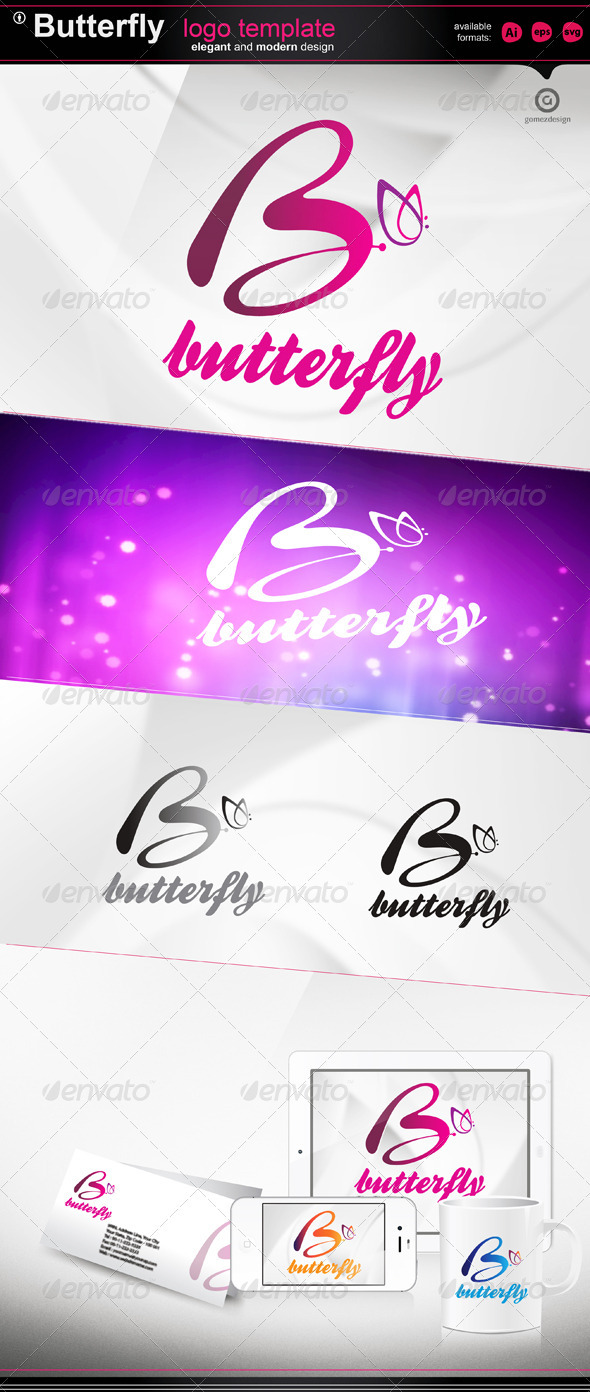 Butterfly - Letters Logo Templates