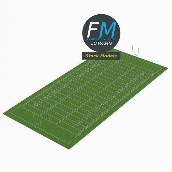 American football field - 3Docean 28833370