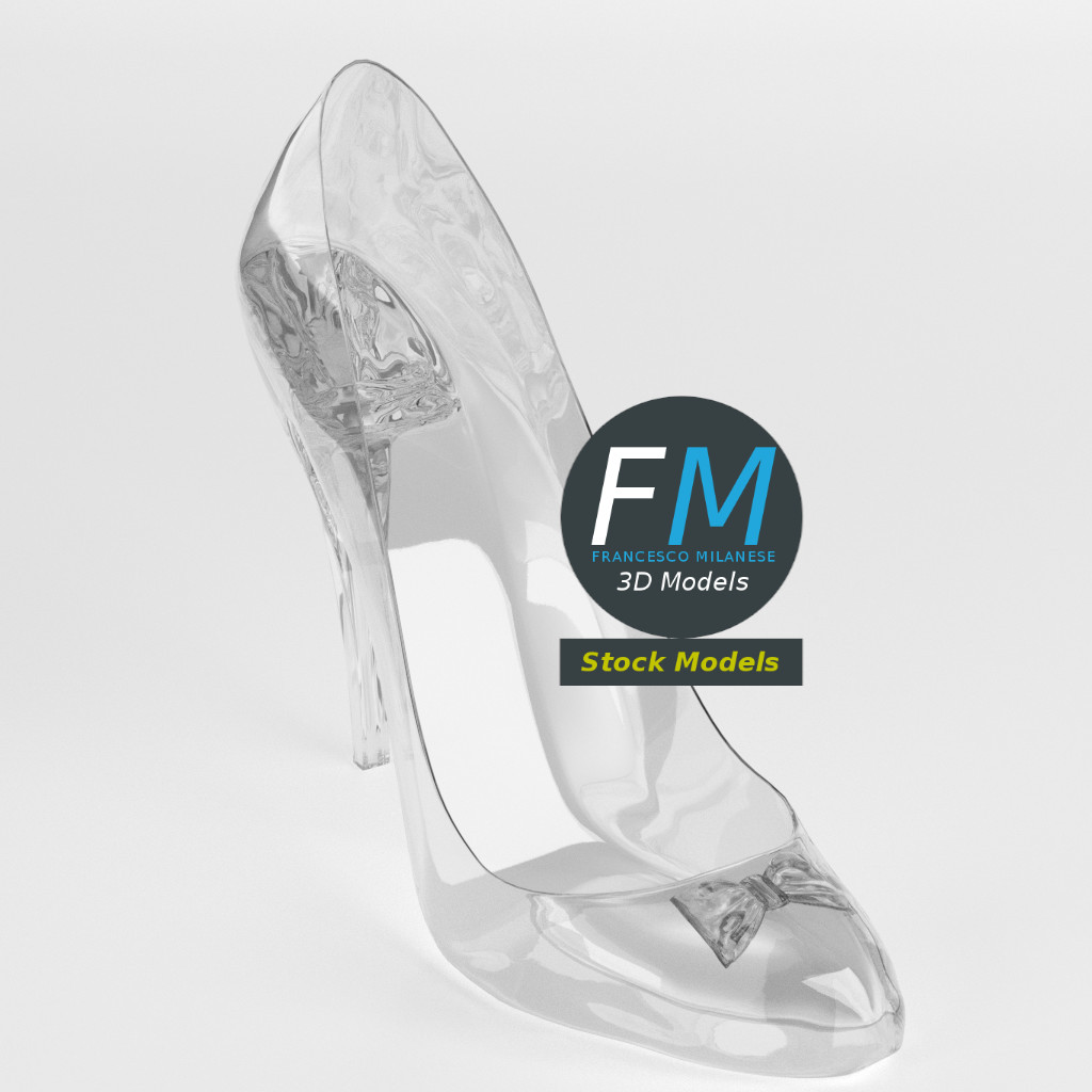 Cinderella shoe 3D model | CGTrader