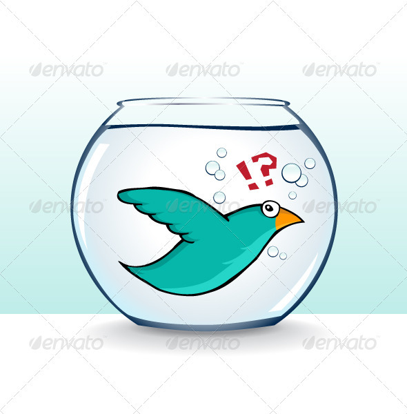 Bird in Fishbowl - Animals Characters