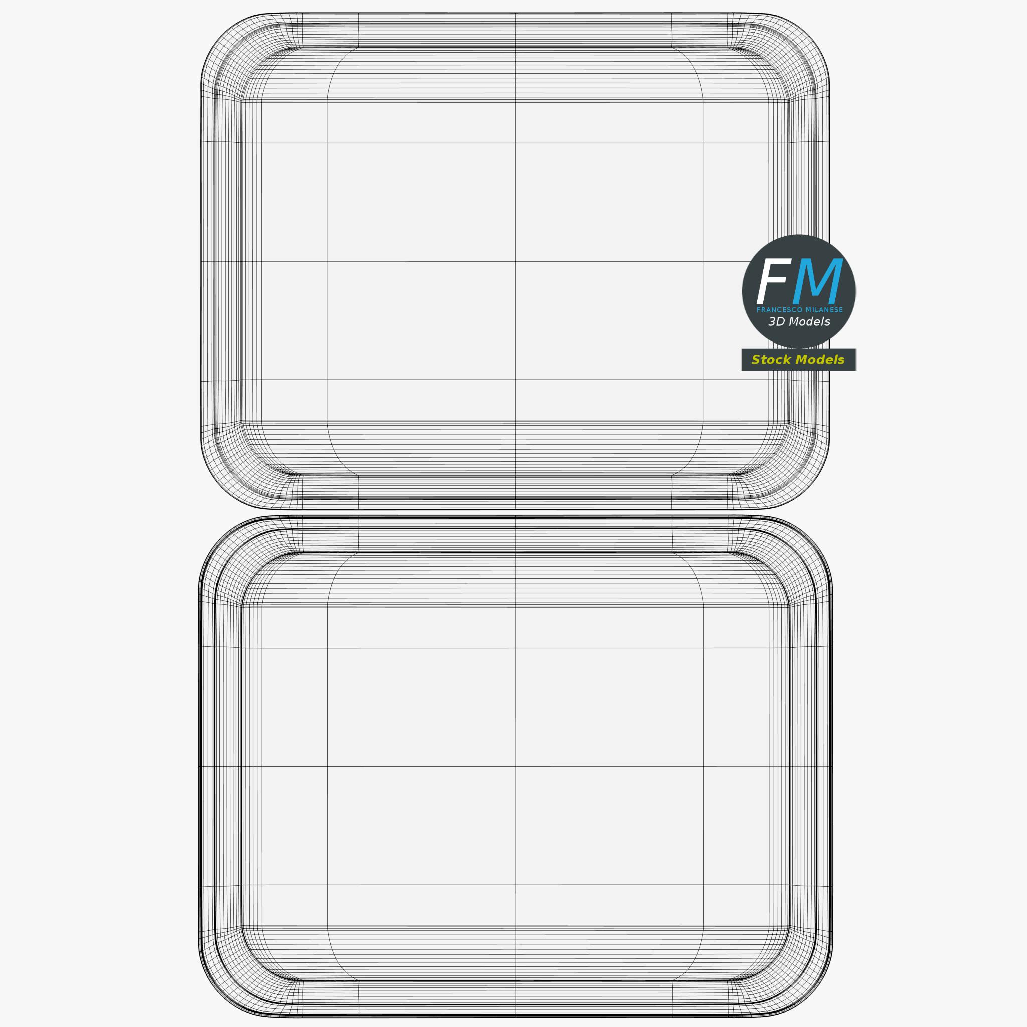 Empty canteen tray by 3DOcean