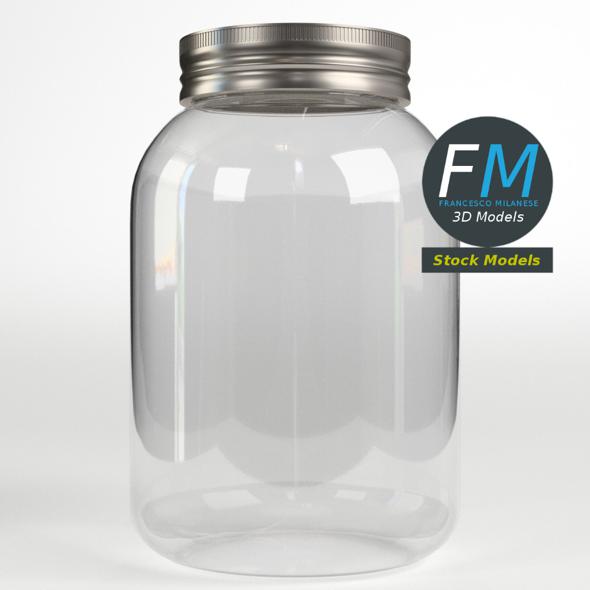 Empty plastic jar - 3Docean 28834320