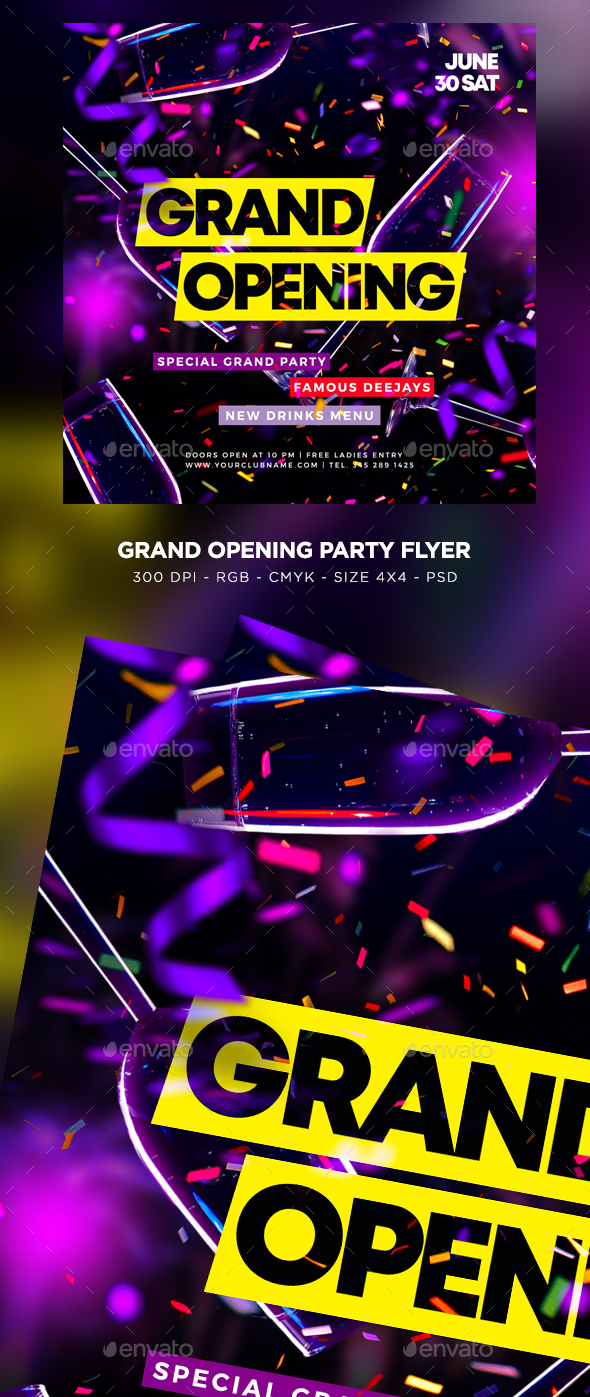 Grand Opening Flyer By Maksn Graphicriver