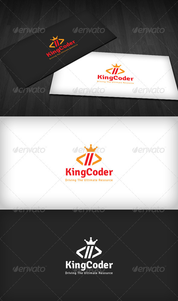 King Coder Logo - Symbols Logo Templates