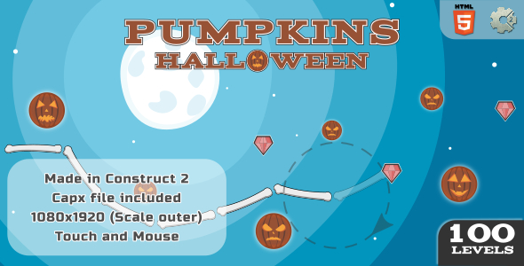 Pumpkins Halloween - HTML5 Casual Game