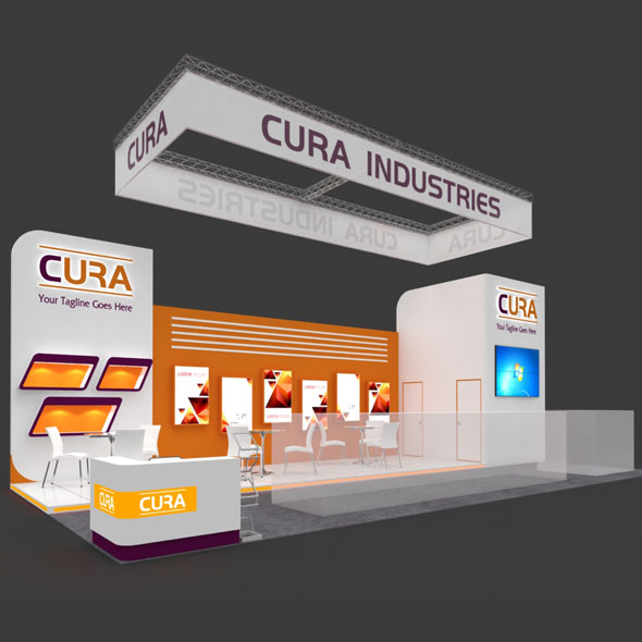 Exhibition Booth 3D - 3Docean 28837383