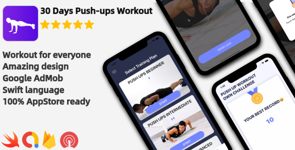 [DOWNLOAD]Push-ups Workout - iOS Workout Application
