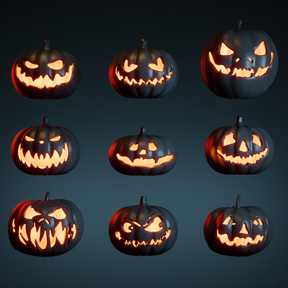 Halloween Pumpkins - 3Docean 28847093