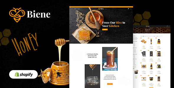 Biene - Honey, Food Shopify Store