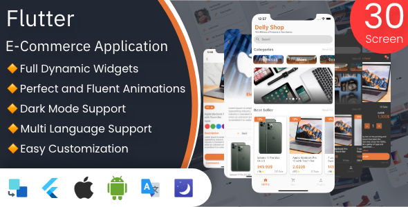 DellyShop E-Commerce App | Flutter