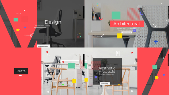 Office Furniture Products - VideoHive 28857872