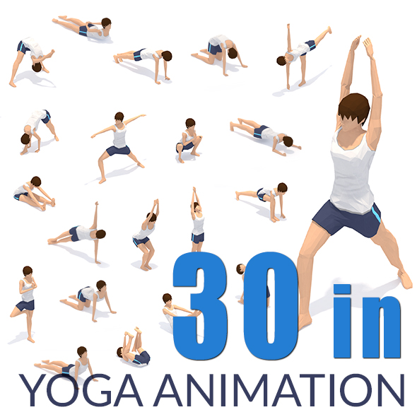 30 Yoga Pose - 3Docean 28858093