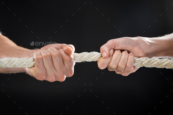 Cropped View Man Tying Rope Female Hands Isolated Black — Stock