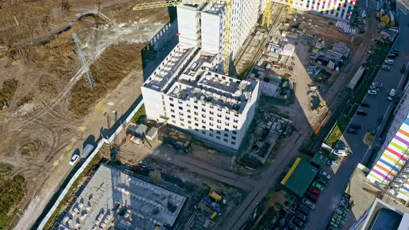 Construction Of A High Rise Building.