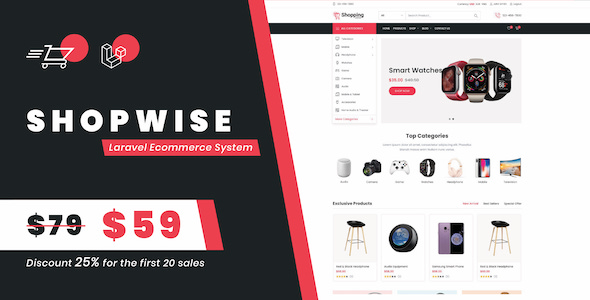 Download Shopwise - Laravel Ecommerce System Free Nulled Shopwise - Laravel Ecommerce System