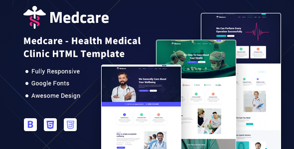 Excellent Medcare - Health Medical Clinic HTML Template