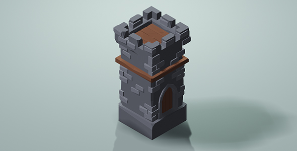 Low Poly Tower - 3Docean 28873590