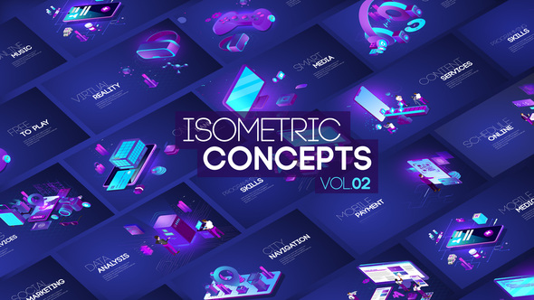 Isometric Technology Concepts Pack VOL02