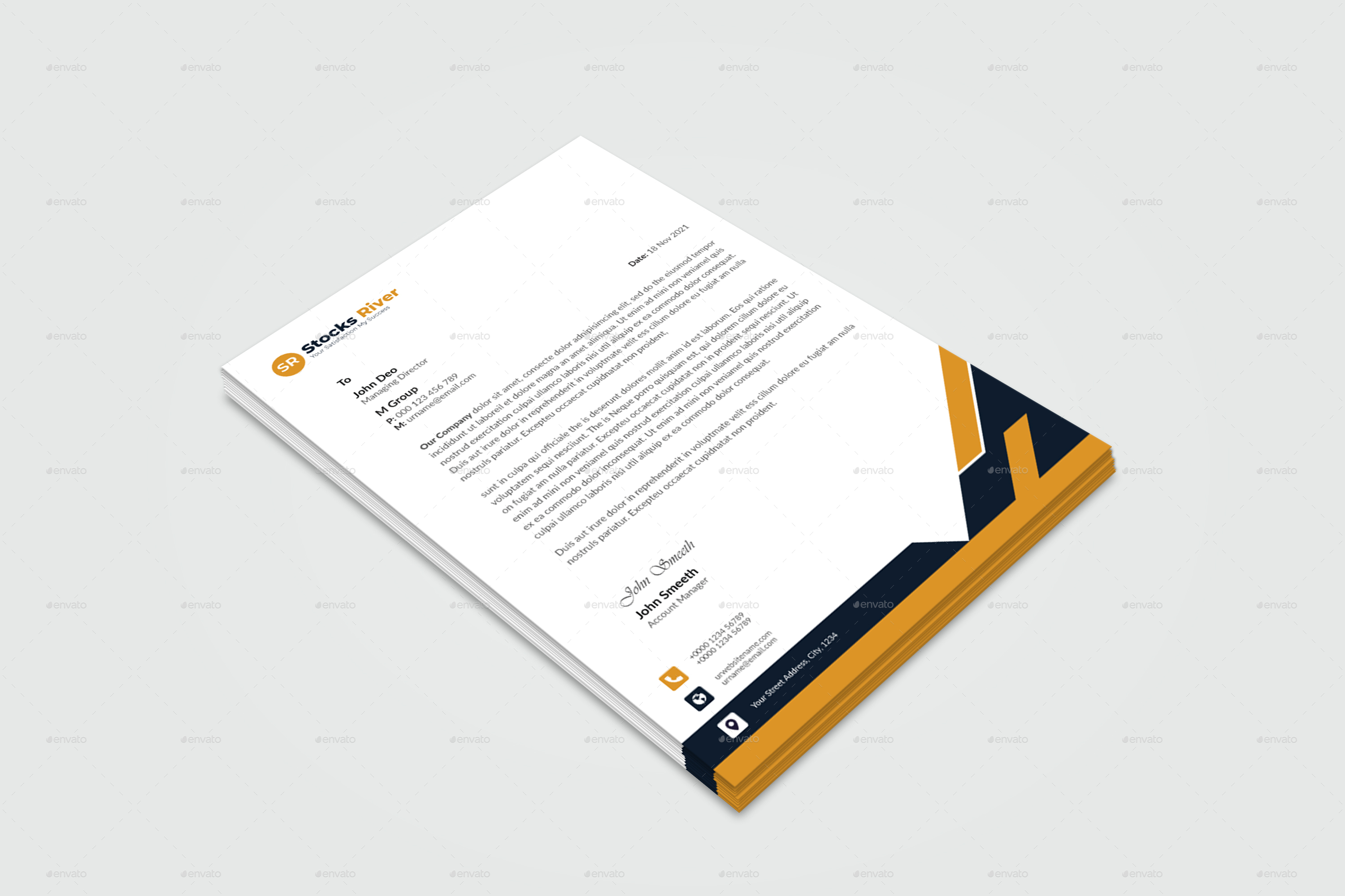 Letterhead, Print Templates | GraphicRiver