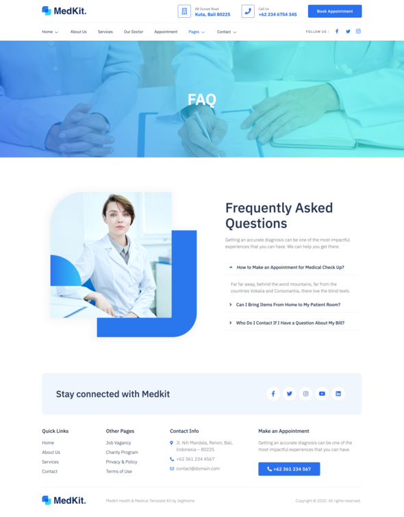 MedKit - Health & Medical Elementor Template Kit