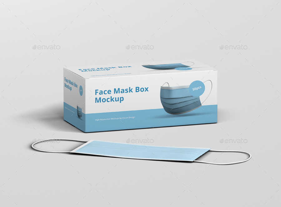 Download Face Mask Box Mockup By Visconbiz Graphicriver PSD Mockup Templates