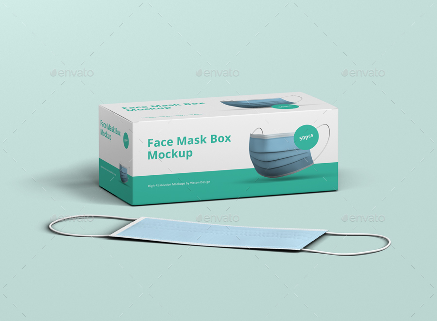 Face Mask Box Mockup By Visconbiz Graphicriver