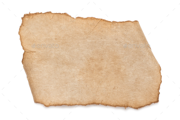 blank antique paper texture isolated on white Stock Photo by  LightFieldStudios