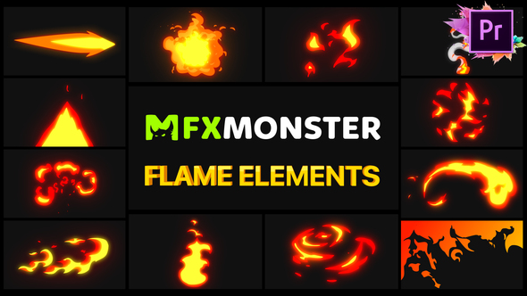 Flame Elements | Premiere Pro MOGRT