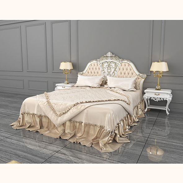 European Style Bed - 3Docean 28899873