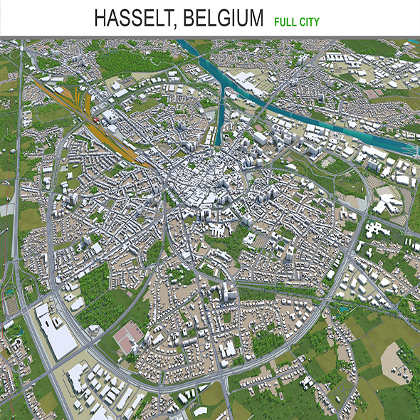 Hasselt city Belgium - 3Docean 28902094