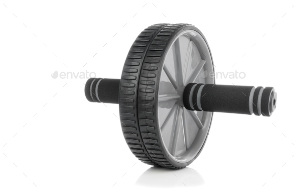 An Abdominal Exercise Wheel side view
