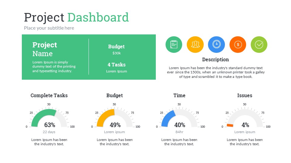 Project Status PowerPoint Presentation Template by SanaNik | GraphicRiver