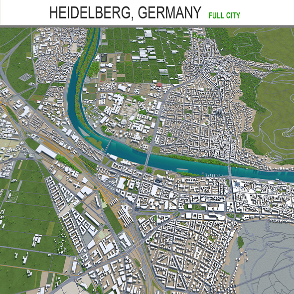Heidelberg city Germany - 3Docean 28904635
