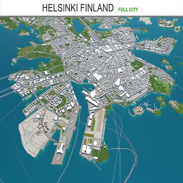 Helsinki city Finland - 3Docean 28904783