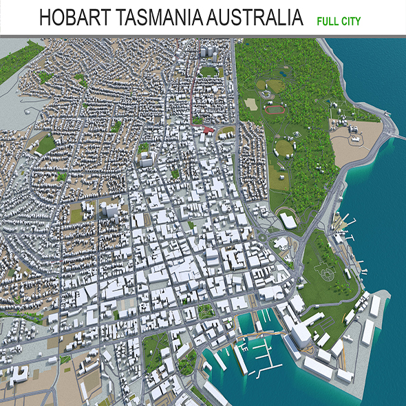 Hobart tasmania city - 3Docean 28905429