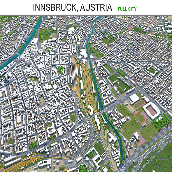 Innsbruck city Austria - 3Docean 28905731