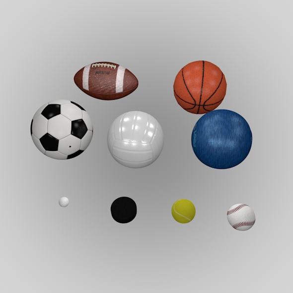 Sports Ball Pack - 3Docean 28907365