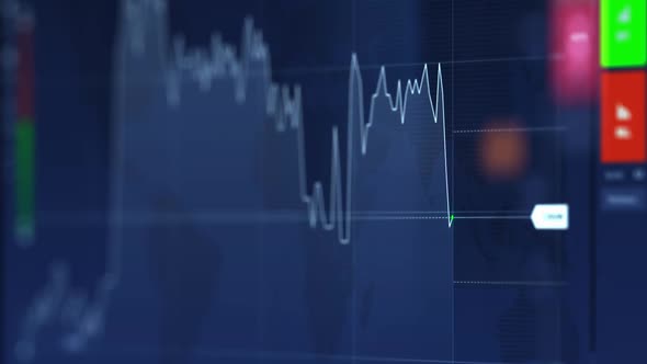 Bearish Trend. Graph of Crypto Currency Online. Quotes of Eth and Btc at Stock Exchange. Stock alt