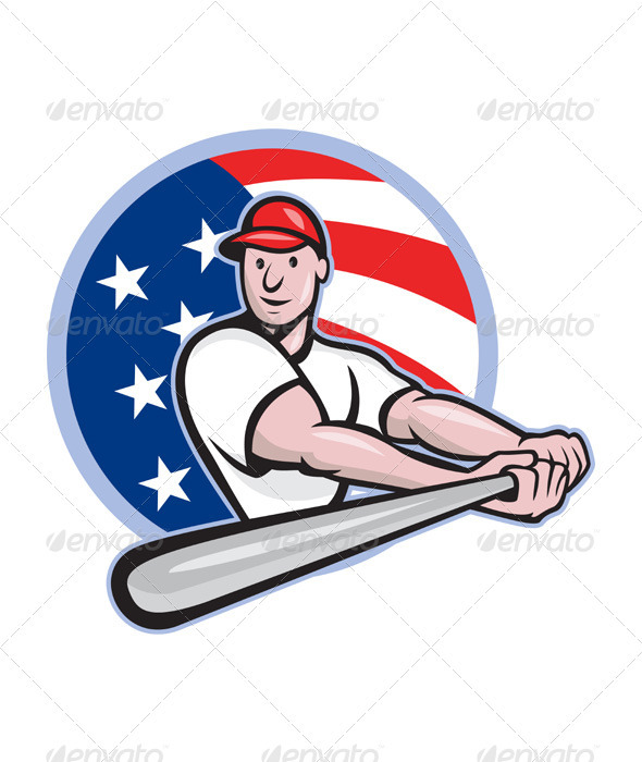 American Baseball Player Batting - Sports/Activity Conceptual