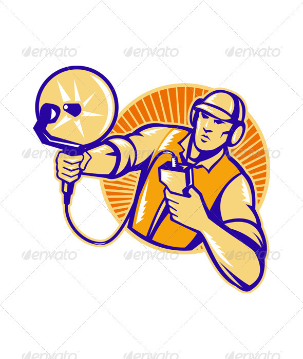 Engineer Technician With Ultrasound Sonar Dish - Industries Business