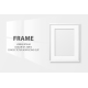 Vector 3d Realistic A4 Blank White Wooden Simple