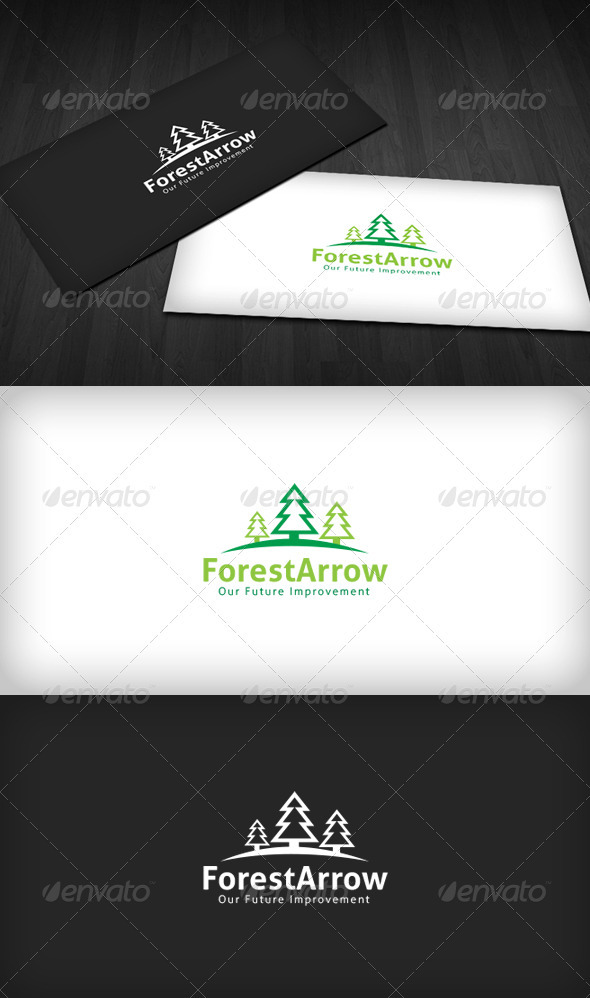 Forest Arrow Logo - Nature Logo Templates
