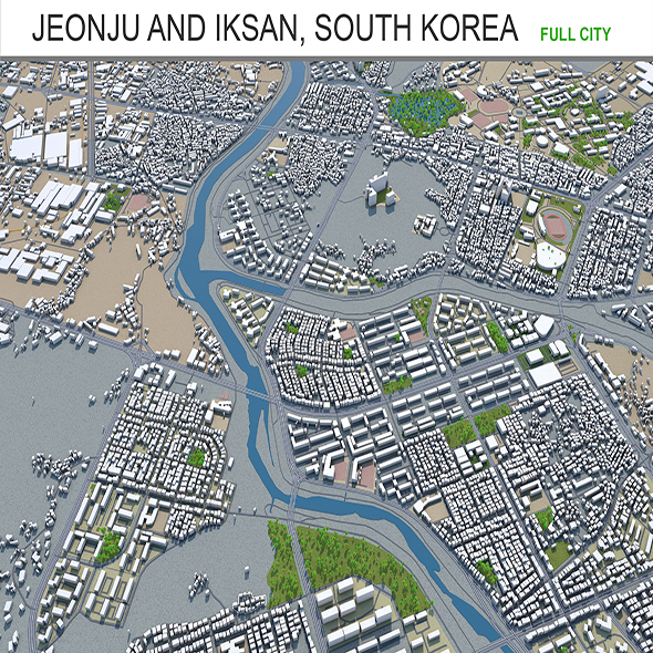 Jeonju and Iksan - 3Docean 28922286
